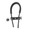 ZSHJG Archery Bow Wrist Sling Survival Sling Hunting Shooting Adjustable Bow Braided Strap Rope for Compound Bow (Black) view 3