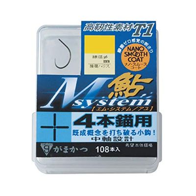 Gamakatsu 68552 T1 M System Sweetfish Box for 4 Anchors, No. 5.5, 108 Pieces
