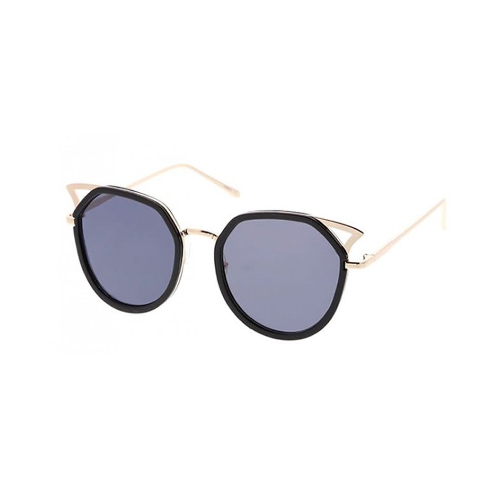 Fashion Culture Women's Rex Bold Cat Eye Sunglasses (Gold)