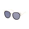 Fashion Culture Women's Rex Bold Cat Eye Sunglasses (Gold) view 1