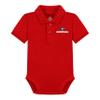 Creative Knitwear College Baby Polo Bodysuit Solid - Georgia Bulldogs Logo, Red, for Boys & Girls, 3-6 Months view 1