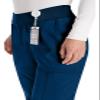 Dickies Women's Scrub Pants Natural Rise Tapered Leg Pull-On Bottoms with 7 Pockets and Knit Waistband DK005P, S Petite, Navy view 3