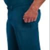 Dickies Scrub Pant for Men Natural Rise Drawstring Bottoms with 6 Pockets and Back Elastic Waistband - DK015, S, Caribbean Blue view 2