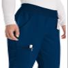 EDS Essentials Pull-On Scrubs for Women, Yoga-Inspired Plus Size DK005P, 3XL Petite, Navy view 2