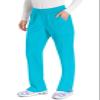 EDS Essentials Pull-On Scrubs for Women, Yoga-Inspired DK005P, XL Petite, Turquoise view 4