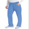 Dickies EDS Essentials Women Scrubs Pant Natural Rise Tapered Leg Pull-on Plus Size DK005, 3XL, Ciel view 4
