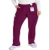 Dickies EDS Essentials Women Scrubs Pant Natural Rise Tapered Leg Pull-on DK005P, XS Petite, Wine view 1