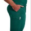 Dickies Scrub Pant for Men Natural Rise Drawstring Bottoms with 6 Pockets and Back Elastic Waistband - DK015, XS Short, Hunter Green view 3
