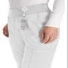 EDS Essentials Pull-On Scrubs for Women, Yoga-Inspired DK005P, L Petite, White view 3