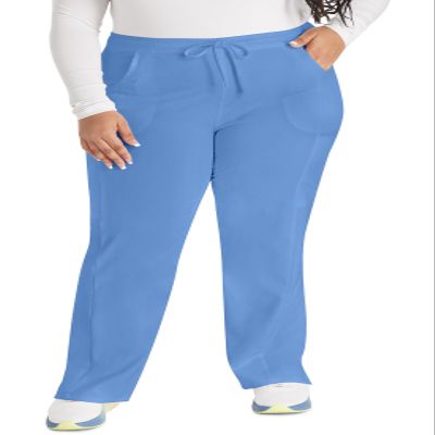 Dickies EDS Essentials Scrubs for Women, Drawstring Cargo Scrub Pants with Four-Way Stretch and Moisture Wicking DK010, S, Ci Ciel