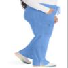 Dickies EDS Essentials Scrubs for Women, Drawstring Cargo Scrub Pants with Four-Way Stretch and Moisture Wicking DK010, S, Ci Ciel view 3