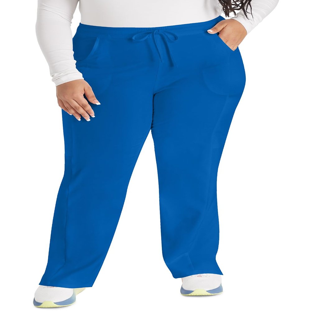 Dickies EDS Essentials Scrubs for Women, Drawstring Cargo Scrub Pants with Four-Way Stretch and Moisture Wicking DK010, M, Ro Royal