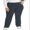 EDS Essentials Scrubs for Women, Drawstring Cargo Scrub Pants DK010P, XL Petite, Pewter view 1