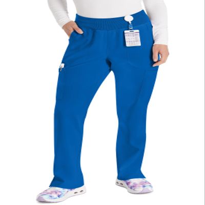 Dickies Women's Scrub Pants Natural Rise Tapered Leg Pull-On Bottoms with 7 Pockets and Knit Waistband Plus Size DK005, 2XL,