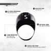 Synergy Swim Cap - Neoprene Smoothskin Swim Hood (Black, XS) view 3