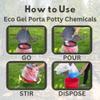 Emergency Zone Eco Gel Port-a-Potty Chemicals - Liquid Waste Gelling and Deodorizing Powder - 4 Pack view 3