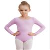 WEGETIT Long Sleeve Black Leotard for Girls Gymnastics Leotards Toddler Dance Ballet Bodysuit (Light Purple,4-6-Years) view 1