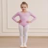 WEGETIT Long Sleeve Black Leotard for Girls Gymnastics Leotards Toddler Dance Ballet Bodysuit (Light Purple,4-6-Years) view 2