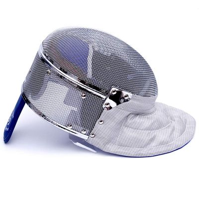 LEONARK Fencing Saber Mask Helmet CE 350N Certified National Grade Masque (Grey_Fixed, L)