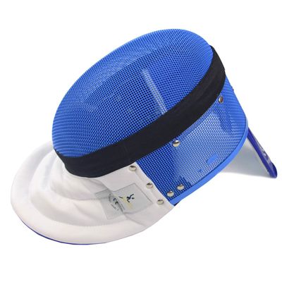 LEONARK Fencing Epee Mask Hema Helmet CE 350N Certified National Grade Masque - Fencing Protective Gear (Blue, X-Small)