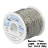 LOTITONG 50 Meters 264lb Fishing Steel Wire line 7x7 49 Strands Trace Coating Wire Leader Coating Jigging Wire Lead Fish Jigging Line Fishing Wire Stainless Steel Leader Wire 1.5mm view 2