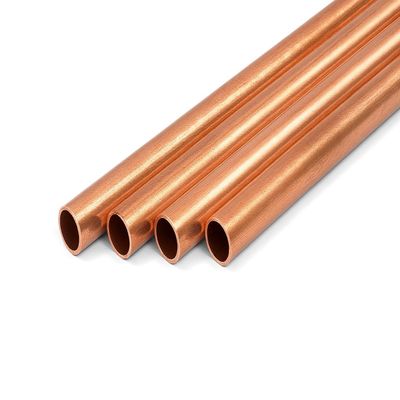Copper Thong Hole Tubing 12" Long x .014 Wall 4 Pack Precision Seamless Lanyard or Mosaic Pin Tubes Made in USA (Copper, 1 each 1/16",3/32",1/8",5/32",3/16",7/32",1/4")