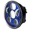 Eagle Lights 5.75 inch Blue LED Projection Headlight - Generation III for Harley Sportster, Indian Scout (Blue) view 3