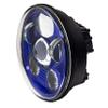 Eagle Lights 5.75 inch Blue LED Projection Headlight - Generation III for Harley Sportster, Indian Scout (Blue) view 4
