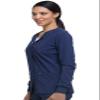 Dickies Scrub Jackets For Woman Snap Front Warm-up Jacket With 2 Pockets - DK305, XXS, Navy view 4