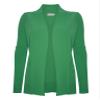 Cielo Women's Solid Basic Open Front Pockets Knit Sweater Cardigan Apple Green S view 2