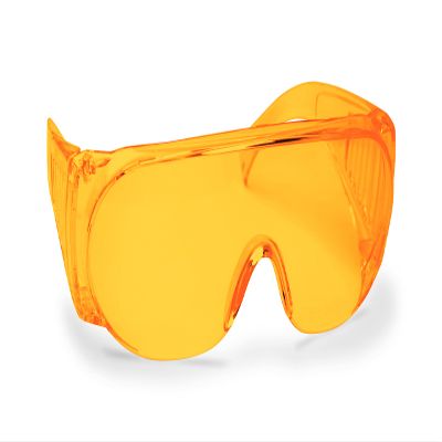 Walker's Unisex Full Coverage Shooting Sports Glasses | Impact-Resistant Lightweight UV Protection Hunting Shooting Ballistic Safety Eyewear, Worn Over Glasses - Amber