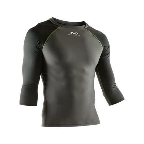 McDavid 3/4 Sleeve Recovery Max Shirt - White/Charcoal/Bright Teal - Medium
