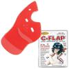 Baseball C-Flap Batter's Helmet Face Protection Guard Attachment (5 Colors for Left & Right Handed Hitters) (Red, Right Handed Hitter) view 1