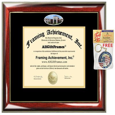 AllGiftFrames WMU Diploma Frame Western Michigan University School Campus Photo Custom Degree Framing Document Graduation Gift Bachelor Master MBA Doctorate PHD Certificate Holder Case