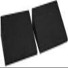 StrongTek XL Foam Yoga Wedge Blocks, Black, Set of 2, 16.5 Incline, 13"  12.75"  3.75", for Yoga, Stretching, Squats & Physical Therapy view 1