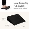 StrongTek XL Foam Yoga Wedge Blocks, Black, Set of 2, 16.5 Incline, 13"  12.75"  3.75", for Yoga, Stretching, Squats & Physical Therapy view 2