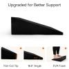 StrongTek XL Foam Yoga Wedge Blocks, Black, Set of 2, 16.5 Incline, 13"  12.75"  3.75", for Yoga, Stretching, Squats & Physical Therapy view 4