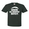 Go All Out X-Large Forest Green Adult Where We Dropping Boys T-Shirt view 2