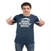 Go All Out Large Navy Blue Adult Where We Dropping Boys T-Shirt view 1