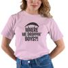 Go All Out Medium Pink Adult Where We Dropping Boys T-Shirt view 2