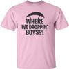 Go All Out Medium Pink Adult Where We Dropping Boys T-Shirt view 3