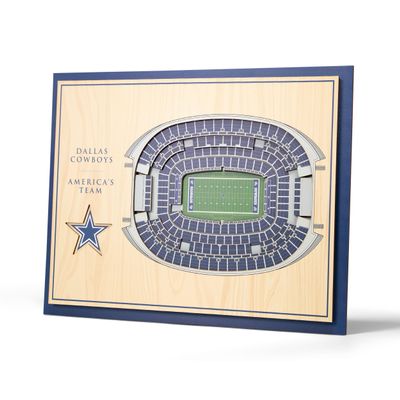 YouTheFan NFL 5-Layer 17 x 13 StadiumViews 3D Wall Art, One Size, Dallas Cowboys