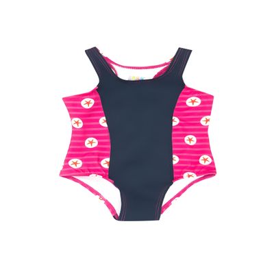 Color Fingers Baby Girl's Swimsuit, As Shown