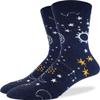 Good Luck Sock Men's Starry Night Socks, Adult, Shoe Size 7-12 view 1