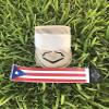 Zules Customs Custom Puerto Rican Strap for Evoshield Elbow or Leg Guard (White w/White/Blue Rubber end) view 3