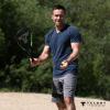 Talbot-Torro Speed-Badminton Set Speed 5500, 2 handy Alu-Rackets 56,5 cm, 6 wind- resistant Shuttles, in trendy Backpack, limegreen-black, 490115 view 3