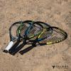 Talbot-Torro Speed-Badminton Set Speed 5500, 2 handy Alu-Rackets 56,5 cm, 6 wind- resistant Shuttles, in trendy Backpack, limegreen-black, 490115 view 4