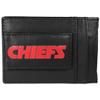 NFL Kansas City Chiefs Logo Leather Cash and Cardholder, Black view 1
