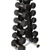 Ader Black Octagon Rubber Dumbbells Pair (5-50lb) view 1