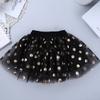 Freebily Infant Baby Girls' Fancy First/1st Birthday Outfit Princess Racer-Back T-Shirt Tops with Polka Dots Tutu Skirt Black 3-4 view 4